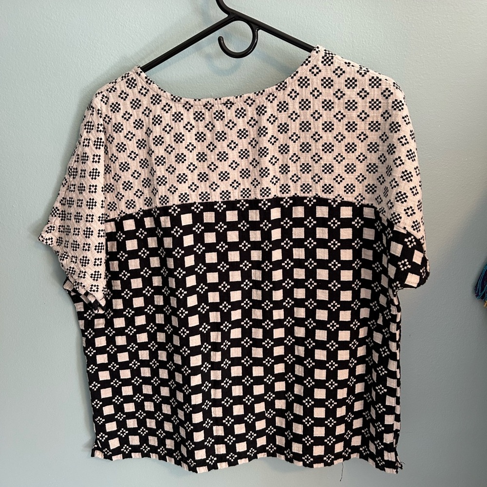 Ace & Jig Monochrome Geometric Blouse